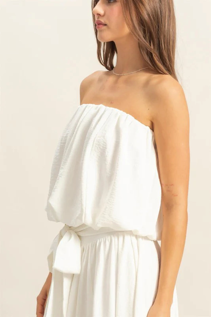 HYFVE Bubble Hem Tube Top