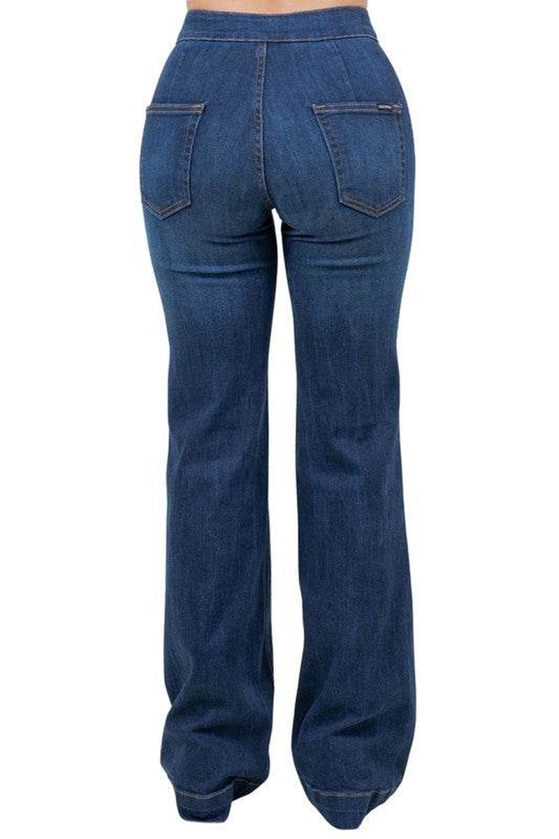 Harley Wide Leg Dark Blue - Inseam 32