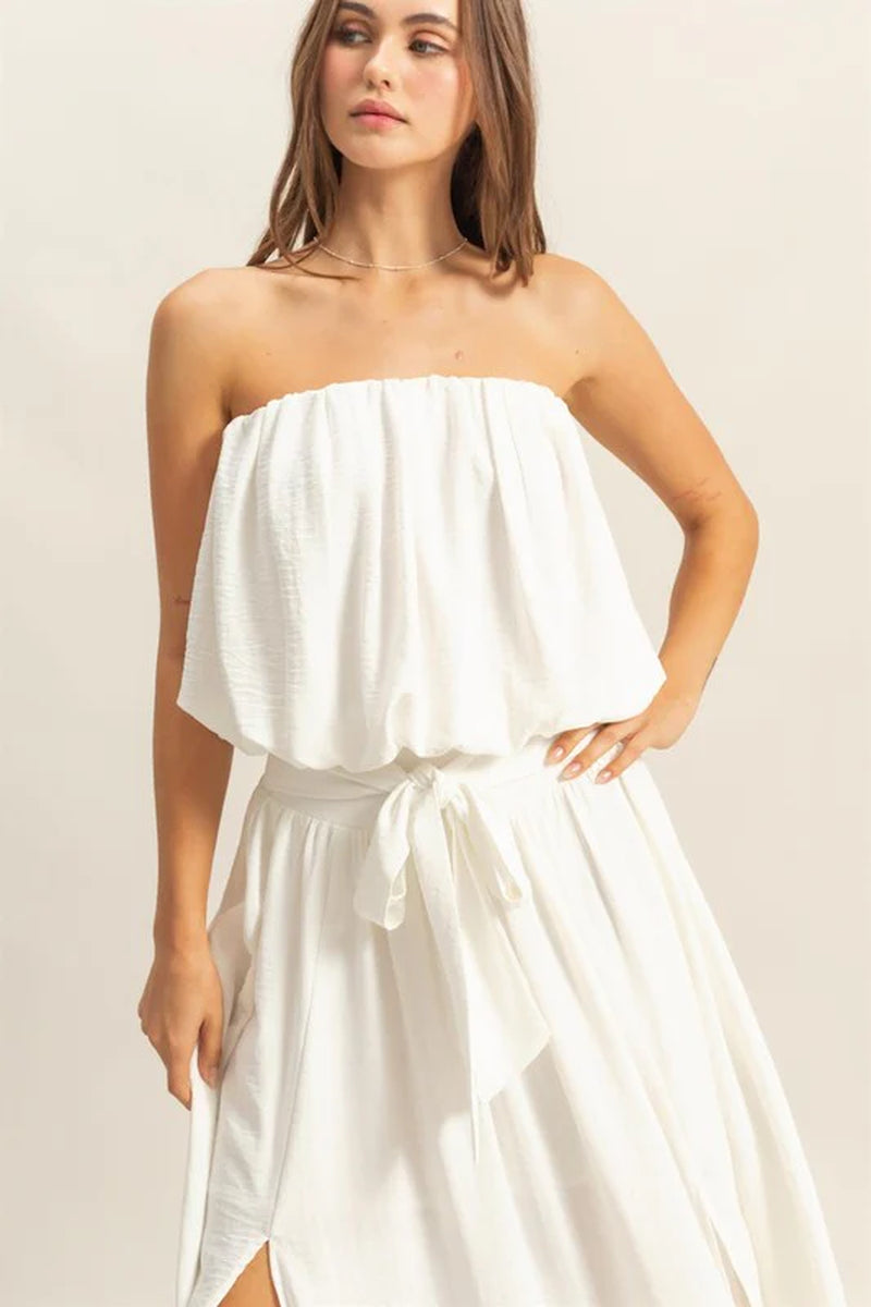 HYFVE Bubble Hem Tube Top